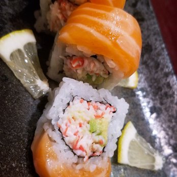 Kimono Sushi - Half Moon Bay roll w/ fresh salmon = yummy! $9.95. 3.2.20 - Sushi Bars Near Me - Tracy, California Kimono Sushi - Half Moon Bay roll w/ fresh salmon = yummy! $9.95. 3.2.20 - Sushi Bars Near Me - Tracy, California
