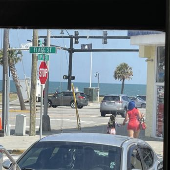 Nathan's Famous - Ocean view from restaurant - Hot Dogs Near Me - Myrtle Beach, South Carolina