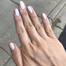 Great work by Steph, color by Essie "Imported Bubbly"