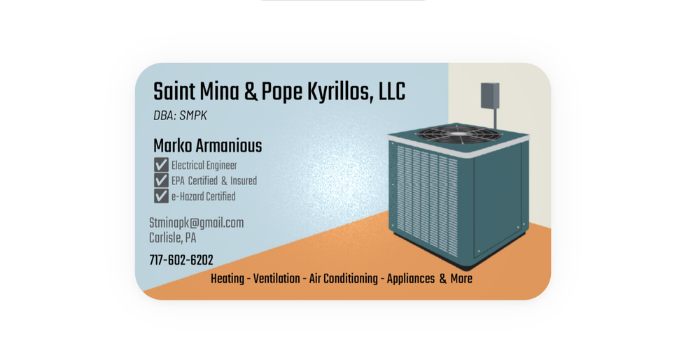 Slide of Saint Mina And Pope Kyrillos