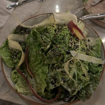 Corbeaux Wine & Tea House - Sorta Caesar salad with hamachi dressing - Wine Bars Near Me - Temecula, California
