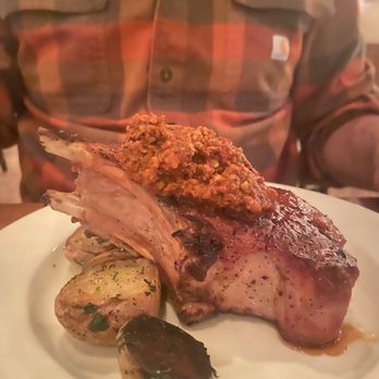 Vivo Kitchen - Duroc Pork Rib Chop, Fresh Corn Peach Relish - Italian Near Me - Sewickley, Pennsylvania Vivo Kitchen - Duroc Pork Rib Chop, Fresh Corn Peach Relish - Italian Near Me - Sewickley, Pennsylvania