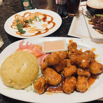 Tayzan - Orange chicken with mofongo - Sushi Bars Near Me - San Juan, Puerto Rico Tayzan - Orange chicken with mofongo - Sushi Bars Near Me - San Juan, Puerto Rico