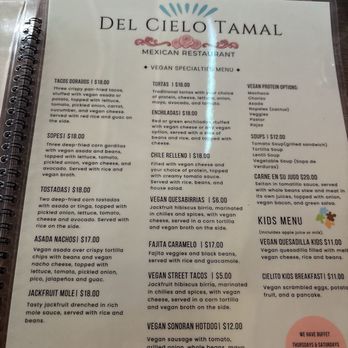 Del Cielo Tamales - Menu - Mexican Near Me - Tucson, Arizona Del Cielo Tamales - Menu - Mexican Near Me - Tucson, Arizona