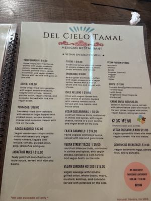 Menu photo 1 Del Cielo Tamales Tucson, AZ Menu photo 1 Del Cielo Tamales Tucson, AZ