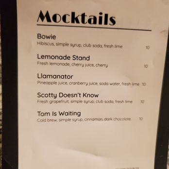 Shelton Theater - Bar menu - Performing Arts Near Me - San Francisco, California
