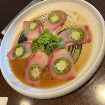 Yuka Sushi - Yellowtail Carpaccio - Sushi Bars Near Me - Cypress, California