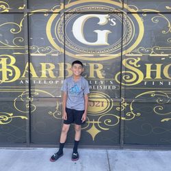 G’s Barbershop - My son got a haircut! He was happy!
