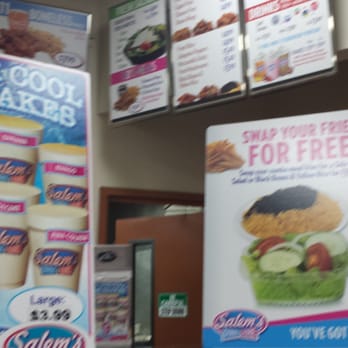 Salem's Fresh Eats - Specials Gyros 2/$9. Choose regular, fish or chicken. Substitute fries w/salad or beans & rice; or beans/beans@no extra charge. - Sandwiches Near Me - Saint Petersburg, Florida Salem's Fresh Eats - Specials Gyros 2/$9. Choose regular, fish or chicken. Substitute fries w/salad or beans & rice; or beans/beans@no extra charge. - Sandwiches Near Me - Saint Petersburg, Florida