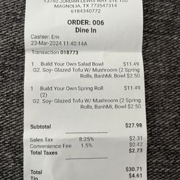 Receipt Receipt