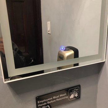Spoonsticks - auto light up mirror in bathroom - Korean Near Me - Massapequa, New York Spoonsticks - auto light up mirror in bathroom - Korean Near Me - Massapequa, New York