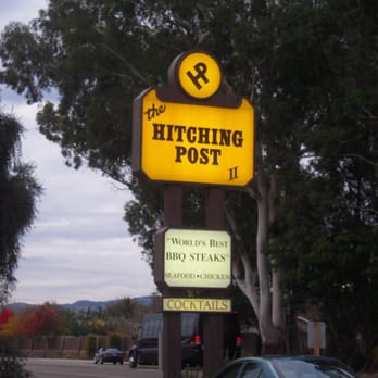 The Hitching Post 2 - Sign visible from the road as you drive up - Steakhouses Near Me - Buellton, California The Hitching Post 2 - Sign visible from the road as you drive up - Steakhouses Near Me - Buellton, California