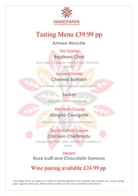 Menu photo 3 Navadhanya Edinburgh, EDH