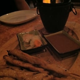 Cute presentation! (Chicken satay) Cute presentation! (Chicken satay)