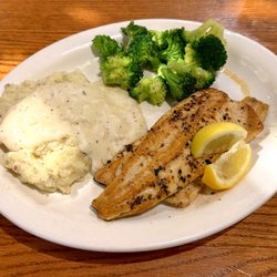 Cracker Barrel Old Country Store - Lemon Pepper Rainbow Trout with Choice of Two Sides - Delish!