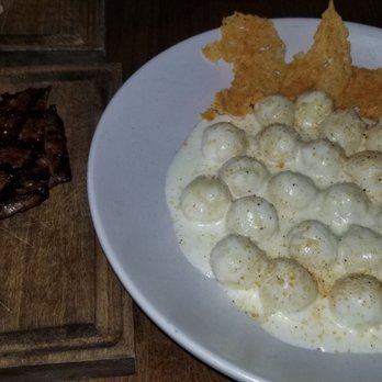 Prime 36 Restaurant - Gnocchi with side order of skirt steak - American Near Me - Miami, Florida Prime 36 Restaurant - Gnocchi with side order of skirt steak - American Near Me - Miami, Florida