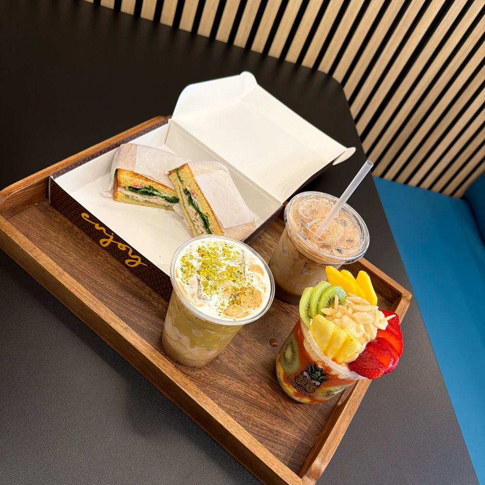 Pistachio Latte, Brown Sugar Oat Shaken Espresso, Smoked turkey, and berut Pistachio Latte, Brown Sugar Oat Shaken Espresso, Smoked turkey, and berut