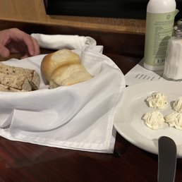 Complimentary bread and butter. Both the nutty bread and white rolls were awesome Complimentary bread and butter. Both the nutty bread and white rolls were awesome