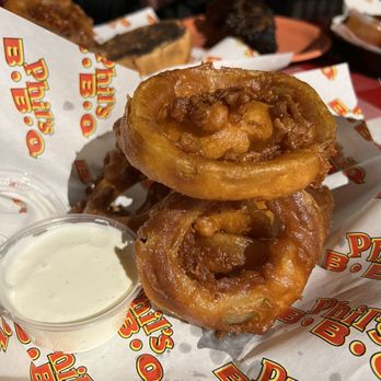 Phil's BBQ - Colossal Onion Rings (Large) - Barbeque Near Me - San Diego, California Phil's BBQ - Colossal Onion Rings (Large) - Barbeque Near Me - San Diego, California