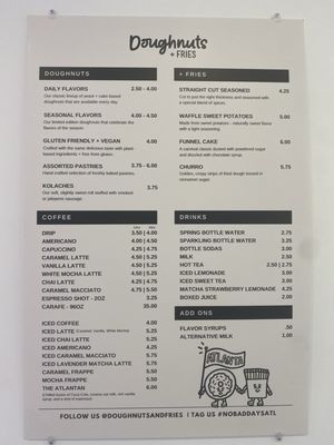 Menu photo 2 Doughnuts & Fries Atlanta, GA Menu photo 2 Doughnuts & Fries Atlanta, GA