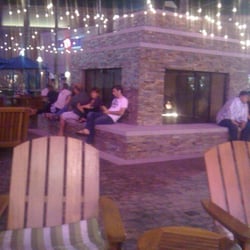 The schmancy new lounge area outside the theaters.