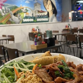 Saigon Brothers - Aesthetic vermicelli with grilled pork and egg roll - Vietnamese Near Me - Northridge, California Saigon Brothers - Aesthetic vermicelli with grilled pork and egg roll - Vietnamese Near Me - Northridge, California