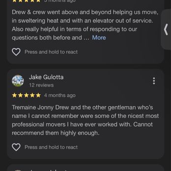 Moving & Maintenance On Demand - Google verified reviews 

MMOD Moving and Maintenance on Demand
Also known as Demand Movers LLC - Movers Near Me