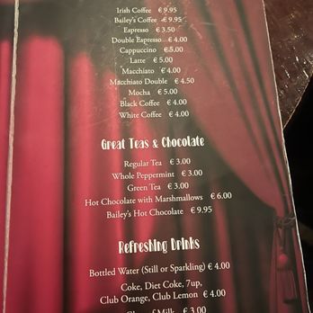 Stage Door Café - Menu - Coffee & Tea Near Me - Dublin, D Stage Door Café - Menu - Coffee & Tea Near Me - Dublin, D