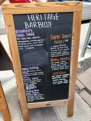 Menu photo 5 Heritage Barbecue San Juan Capistrano, CA