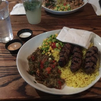 Dish N Dash - Milpitas - Ground lamb and beef rice dish w/ pomegranate eggplant side - Middle Eastern Near Me - Milpitas, California Dish N Dash - Milpitas - Ground lamb and beef rice dish w/ pomegranate eggplant side - Middle Eastern Near Me - Milpitas, California