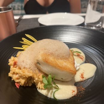 Tangerine Room - Halibut w lobster risotto was amazing - New American Near Me - Anaheim, California Tangerine Room - Halibut w lobster risotto was amazing - New American Near Me - Anaheim, California