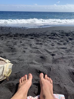 Kehena Black Sand Beach by null