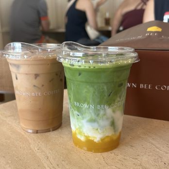 Brown Bee Coffee - Mango Matcha and Cold Brew - Coffee & Tea Near Me - Providence, Rhode Island