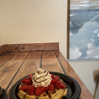 Breezeway Cafe - Strawtella waffle - Breakfast & Brunch Near Me - Pismo Beach, California Breezeway Cafe - Strawtella waffle - Breakfast & Brunch Near Me - Pismo Beach, California