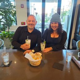 Date night at the bar top. Date night at the bar top.