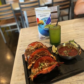 Comal Bar & Grill - Central Point - Paloma w Tacos Rojos - New Mexican Cuisine Near Me - Central Point, Oregon