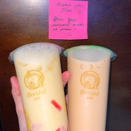 Strawberry Fresh Milk with Milk Mochi