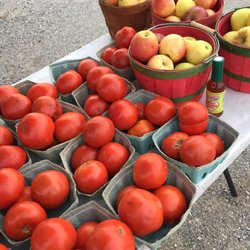 Strawtown Auction Barn - Find a good assortment of fresh produce in the late summer.