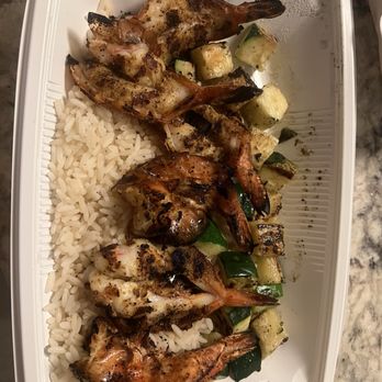 California Fish Grill - Jumbo shrimp with rice and zucchini - Seafood Near Me - San Diego, California California Fish Grill - Jumbo shrimp with rice and zucchini - Seafood Near Me - San Diego, California