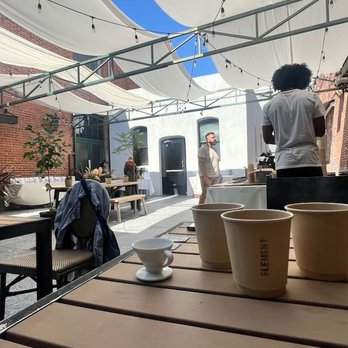 Element Coffee Roasters - The popup is all outdoors in Mills Alley. - Coffee Roasteries Near Me - Pasadena, California Element Coffee Roasters - The popup is all outdoors in Mills Alley. - Coffee Roasteries Near Me - Pasadena, California