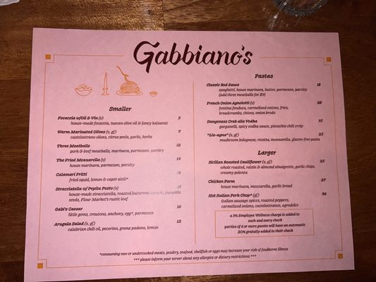 Menu photo 8 Gabbiano's Portland, OR Menu photo 8 Gabbiano's Portland, OR