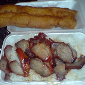 Congee Noodle House - Takeout BBQ Pork on Rice and Chinese Doughnut - Noodles Near Me - Vancouver, British Columbia
