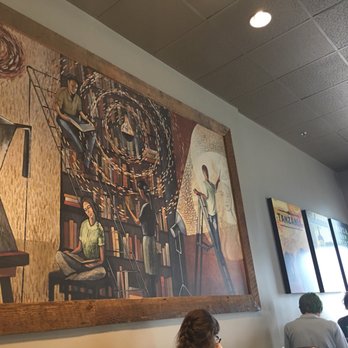 Starbucks - The wall. Wish I could have the big pic ;) - Coffee & Tea Near Me - Valencia, California