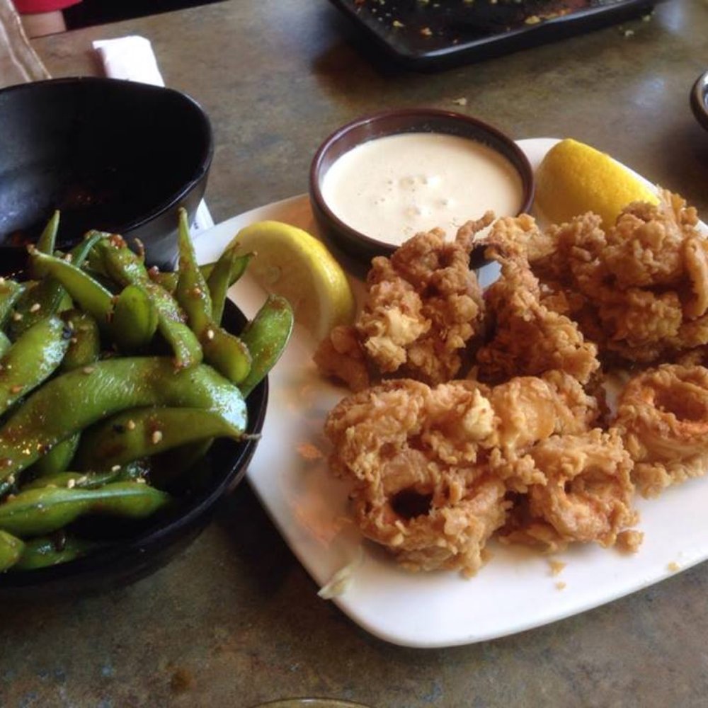 Sushi Lounge - Poway - Garlic edamame, calamari with wasabi aioli. - Sushi Bars Near Me - Poway, California Sushi Lounge - Poway - Garlic edamame, calamari with wasabi aioli. - Sushi Bars Near Me - Poway, California