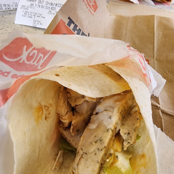 Jack in the Box - Inside chicken wrap - Burgers Near Me - Wahiawa, Hawaii
