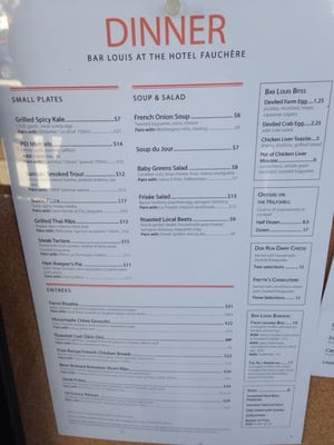 Menu photo 6 Bar Louis Milford, PA
