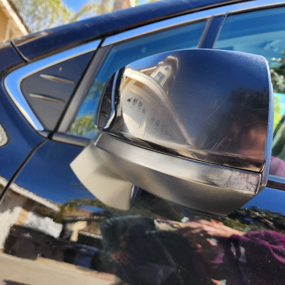 Mobile Auto Body And Paint - Notice how shiny the rest of the mirror is. My vehicle is a 2023 - Mobile Dent Repair Near Me Mobile Auto Body And Paint - Notice how shiny the rest of the mirror is. My vehicle is a 2023 - Mobile Dent Repair Near Me