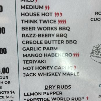 Charleston Beer Works - Wing menu - Sports Bars Near Me - Charleston, South Carolina Charleston Beer Works - Wing menu - Sports Bars Near Me - Charleston, South Carolina