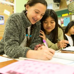 Westridge School For Girls - Lower School students in class together.