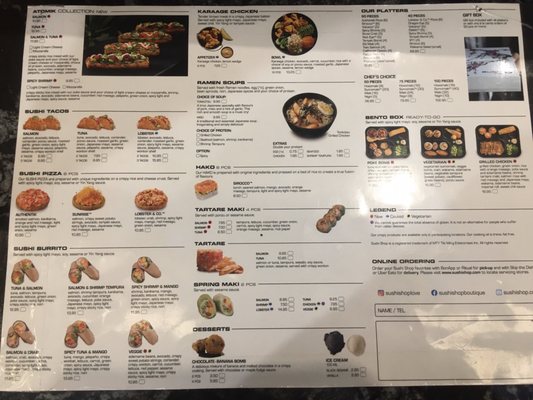 Menu photo 2 Sushi Shop Edmonton, AB